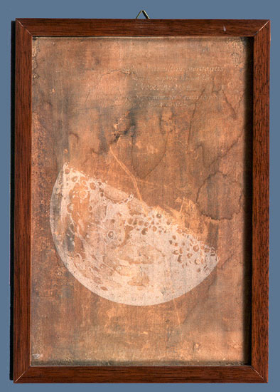 Fase di Luna calante osservata a Norimberga il 18 settembre 1695, Raffigurazione dei fenomeni celesti (Tavola illustrata) di Eimmart, Maria Clara - ambito tedesco (fine XVII)