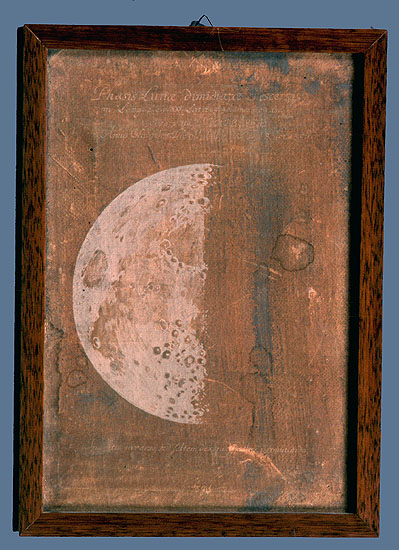 Fase di Luna crescente osservata a Norimberga il 9 luglio 1695, Raffigurazione dei fenomeni celesti (Tavola illustrata) di Eimmart, Maria Clara - ambito tedesco (fine XVII)