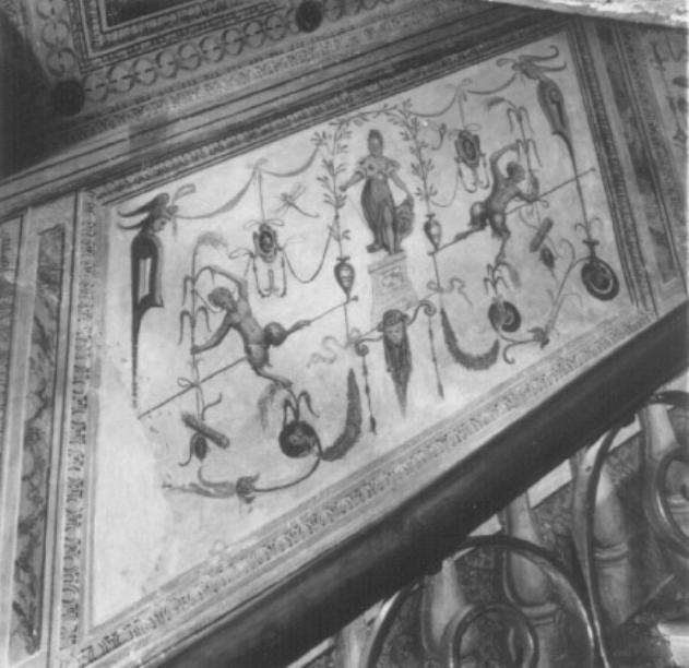 Motivi decorativi a grottesche (dipinto) - ambito veronese (sec. XVI)