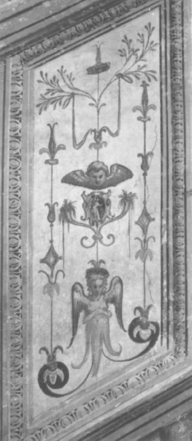 Motivi decorativi a grottesche (dipinto) - ambito veronese (sec. XVI)