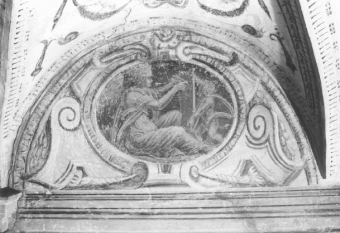 Figura allegorica femminile: la Storia (dipinto) - ambito veronese (sec. XVI)