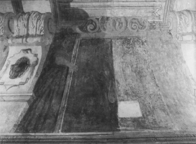 Figura femminile (dipinto, frammento) di Daniel van den Dyck - ambito fiammingo (sec. XVII)