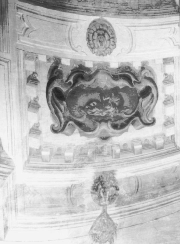 monocromo/ sant'Antonio/ cornice a cartouche (dipinto) di Daniel van den Dyck - ambito fiammingo (sec. XVII)