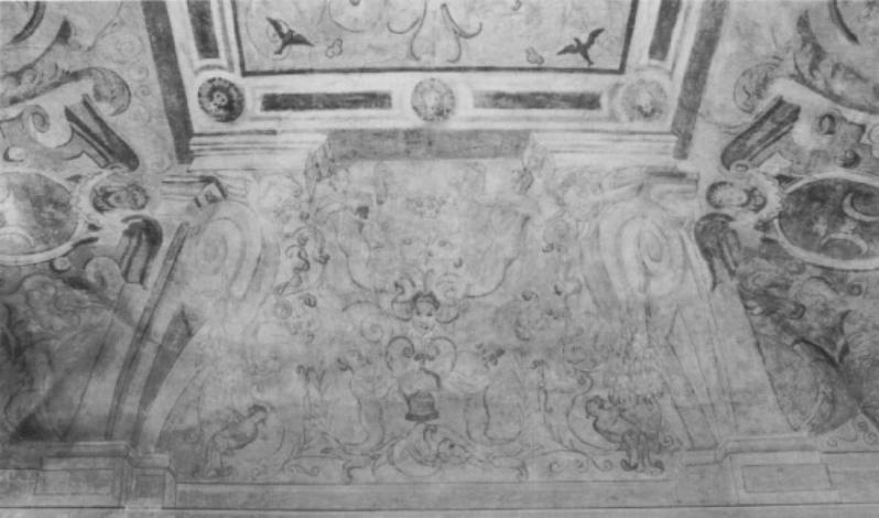 Motivi decorativi a grottesche/ motivi architettonici a tromp l'oeil (dipinto) di Daniel van den Dyck - ambito fiammingo (sec. XVII)