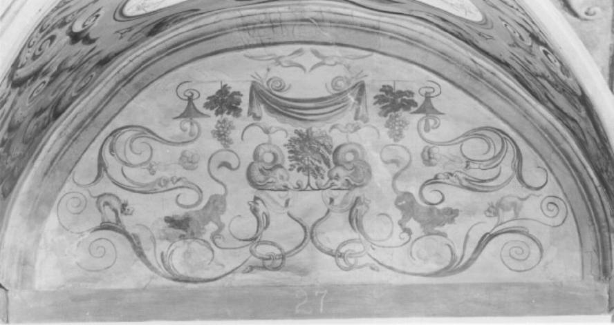 Motivi decorativi a grottesche (dipinto) di Daniel van den Dyck - ambito fiammingo (sec. XVII)