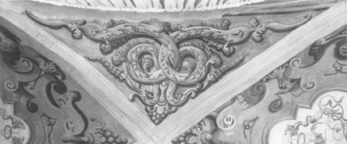 Motivi decorativi fitomorfi stilizzati (dipinto) di Daniel van den Dyck - ambito fiammingo (sec. XVII)