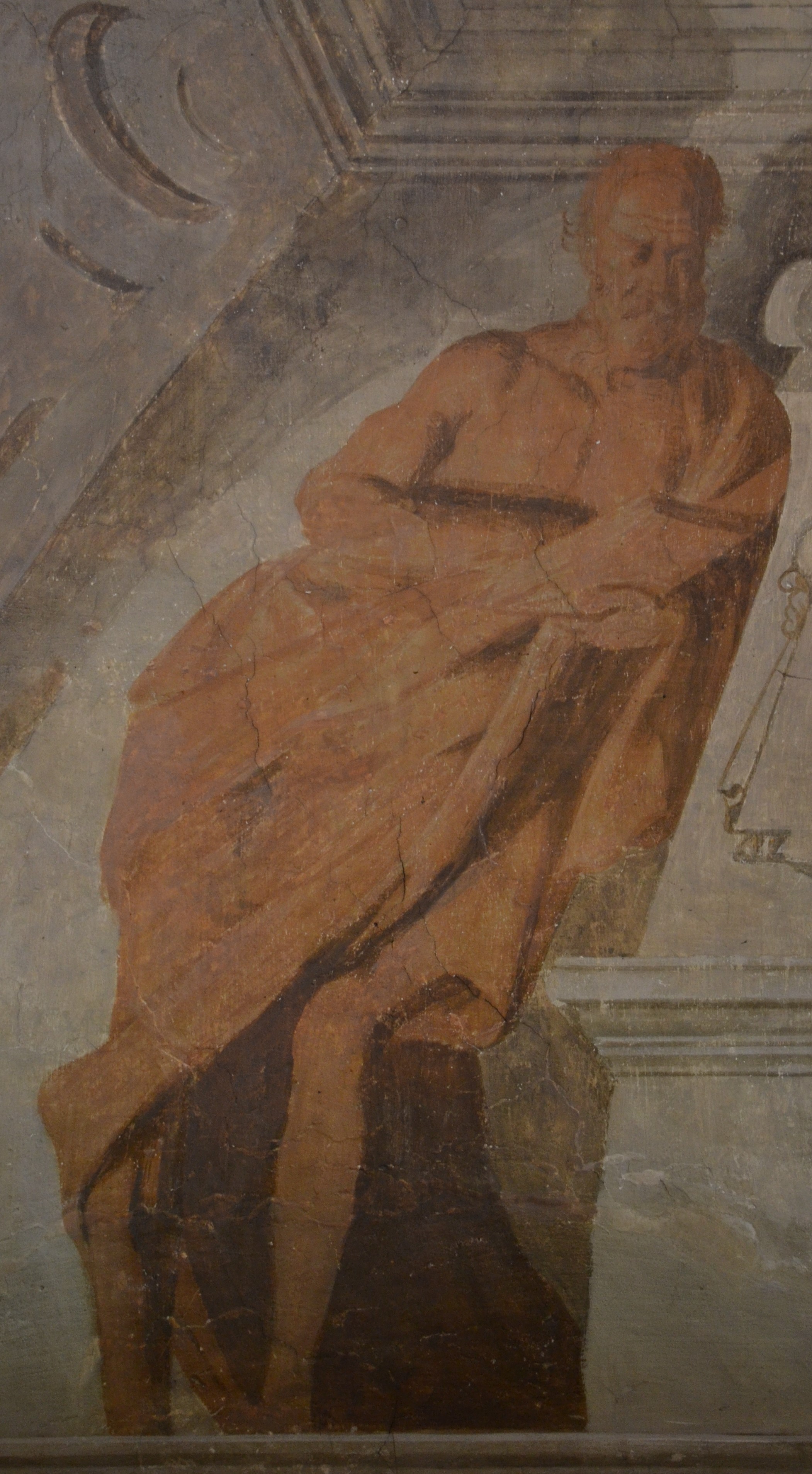 Figura maschile all'antica (dipinto) di Daniel van den Dyck - ambito fiammingo (sec. XVII)