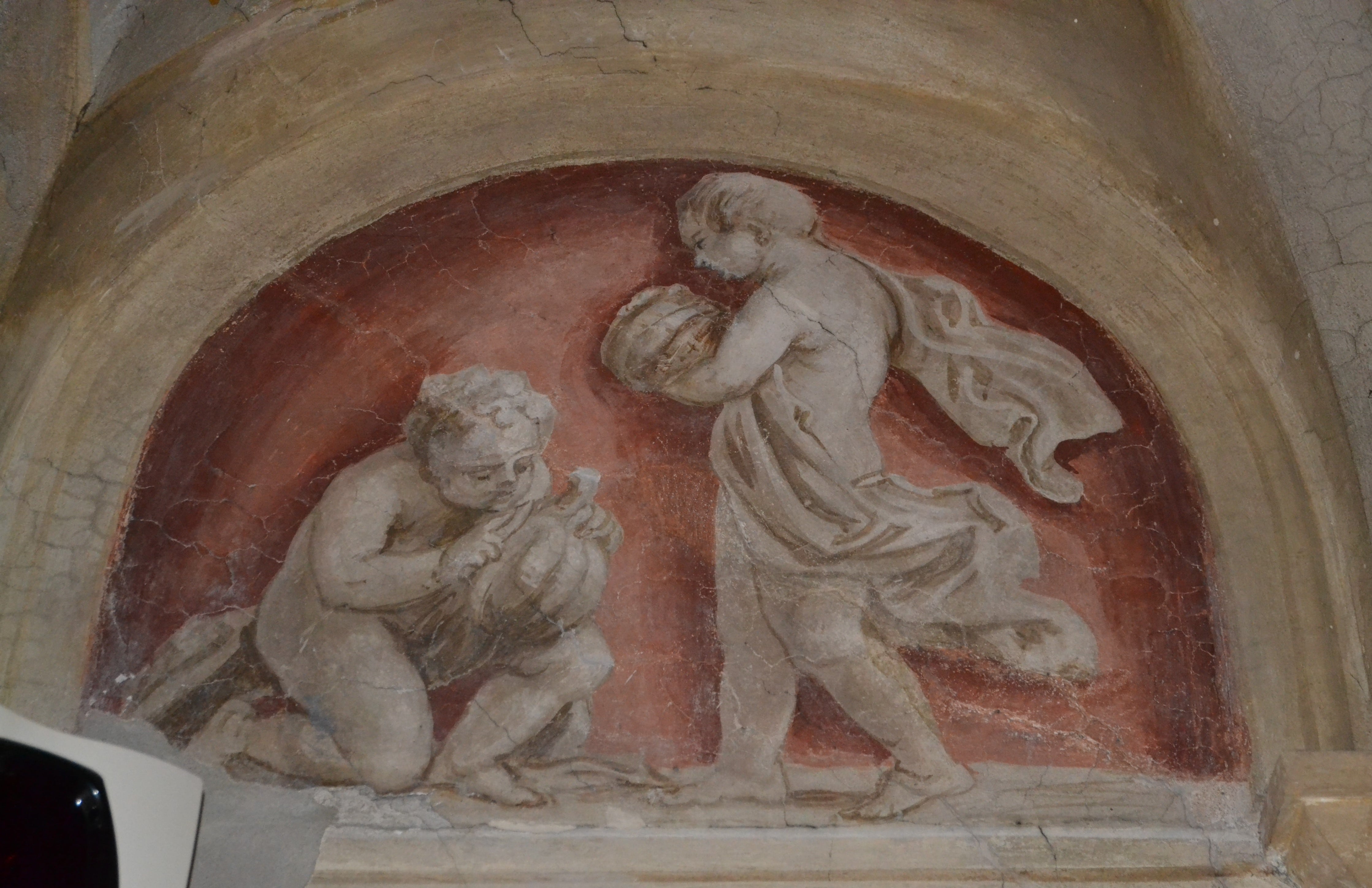 Putti con zucche (dipinto) di Daniel van den Dyck - ambito fiammingo (sec. XVII)