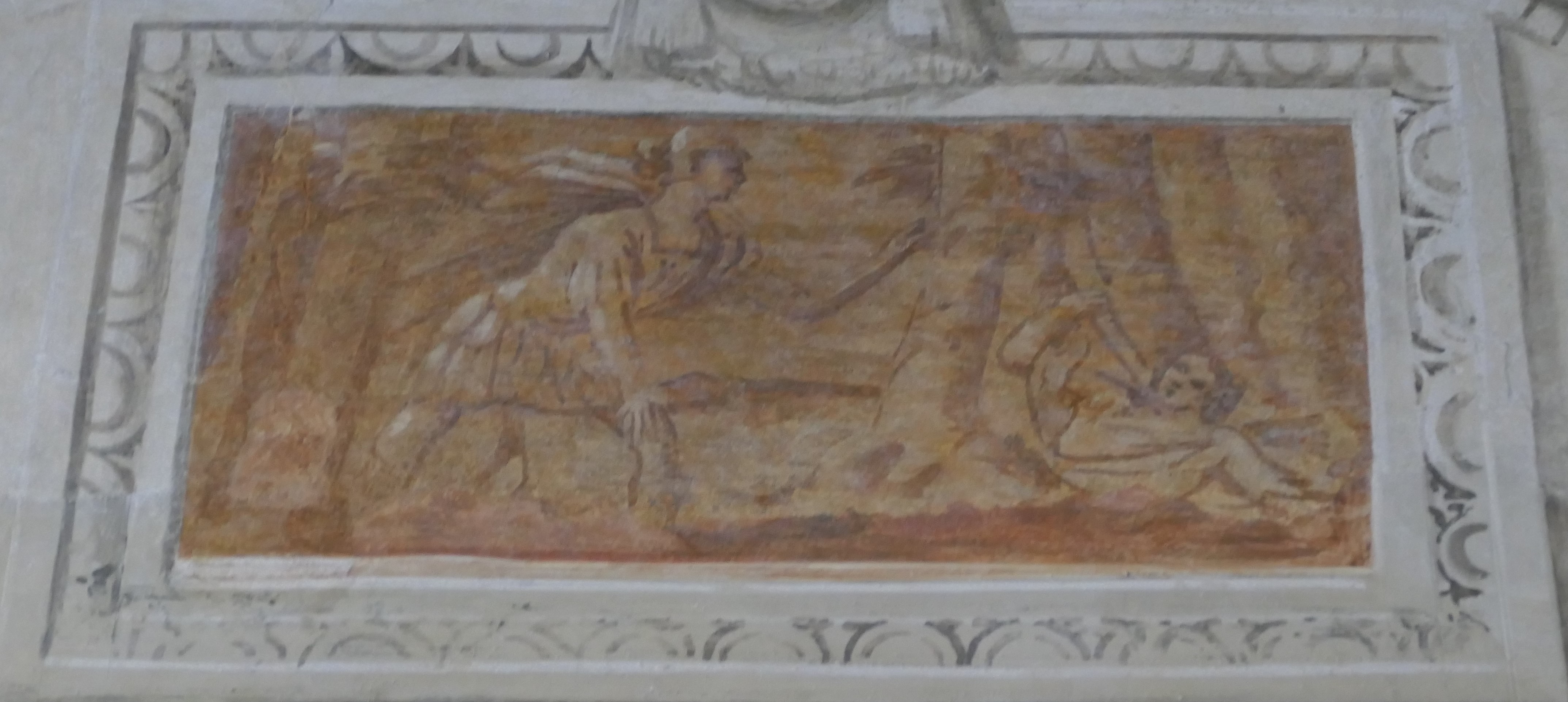 Scena a monocromo (dipinto) di Caliari Benedetto (attribuito) (sec. XVI)