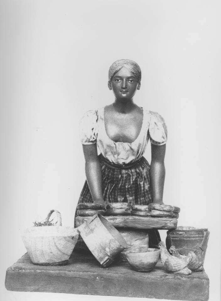 figura femminile (scultura miniaturistica) - bottega America centrale (sec. XIX)