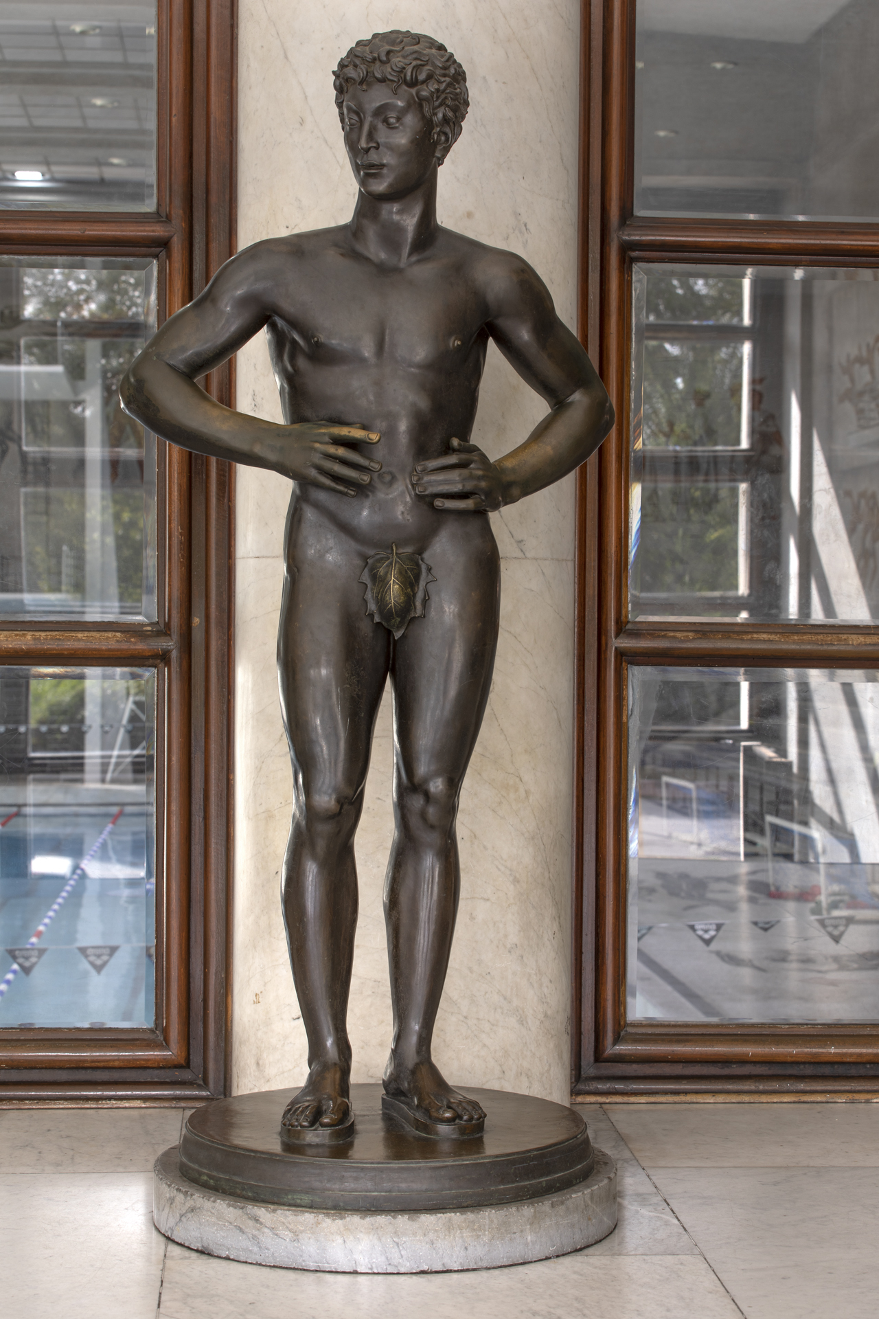 atleta nudo (statua) di Bellini Aroldo, Fonderia Artistica Ferdinando Marinelli (attribuito) (sec. XX)