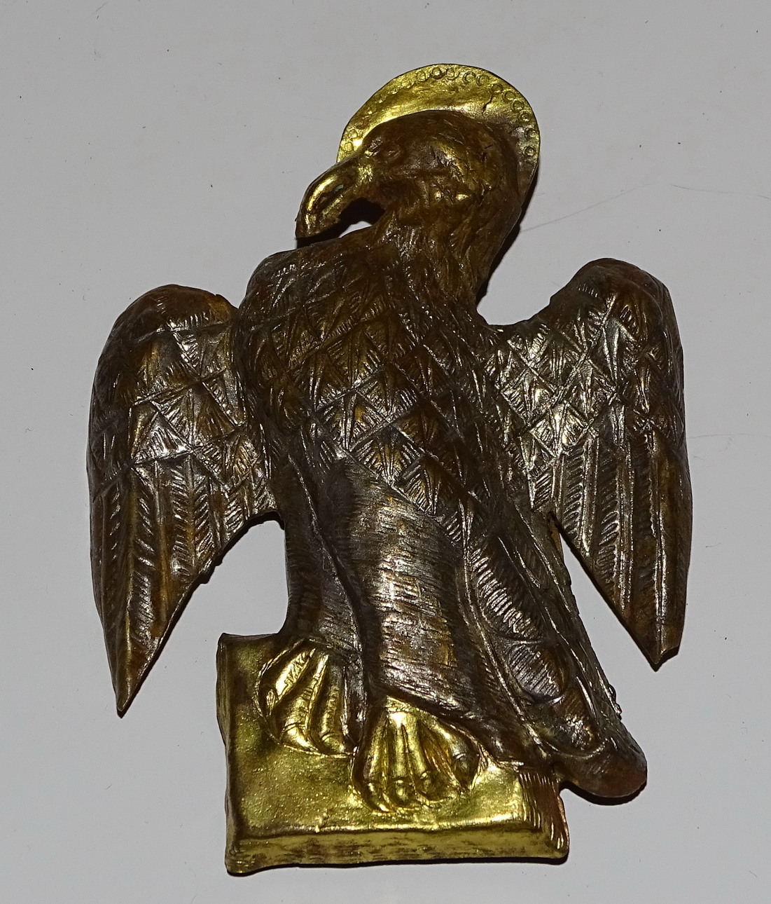aquila, simbolo di San Giovanni Evangelista (rilievo, frammento) - bottega perugina (prima metà sec. XV)