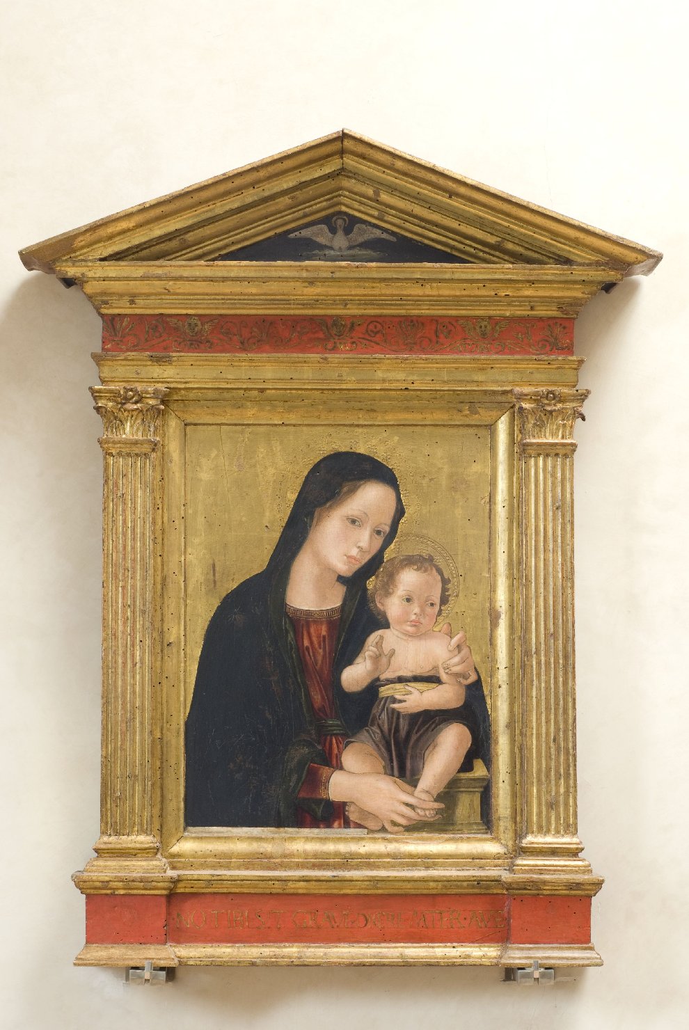 Madonna con Bambino (dipinto, opera isolata) di Aquili Antonio detto Antoniazzo Romano (attribuito) (seconda metà sec. XV)