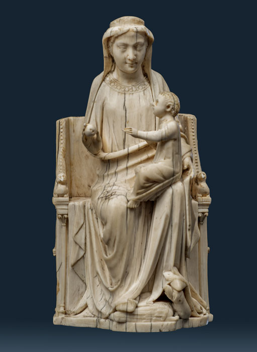 Madonna con Bambino (statuetta, opera isolata) - bottega francese, ambito Francia settentrionale (metà XIII sec)