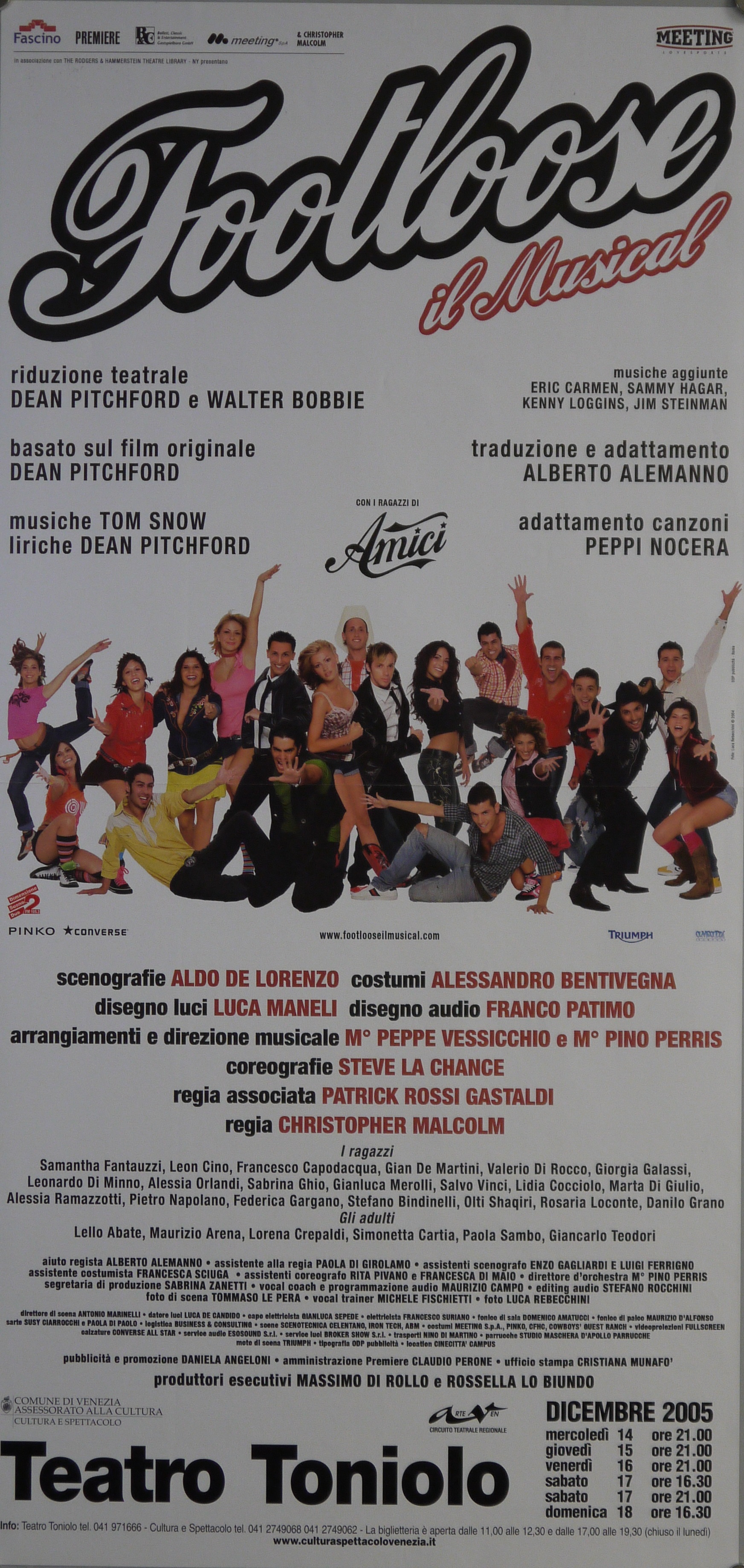 ritratto fotografico di gruppo del corpo di ballo del musical (locandina) di Rebecchini, Luca - ambito romano (inizio XXI)