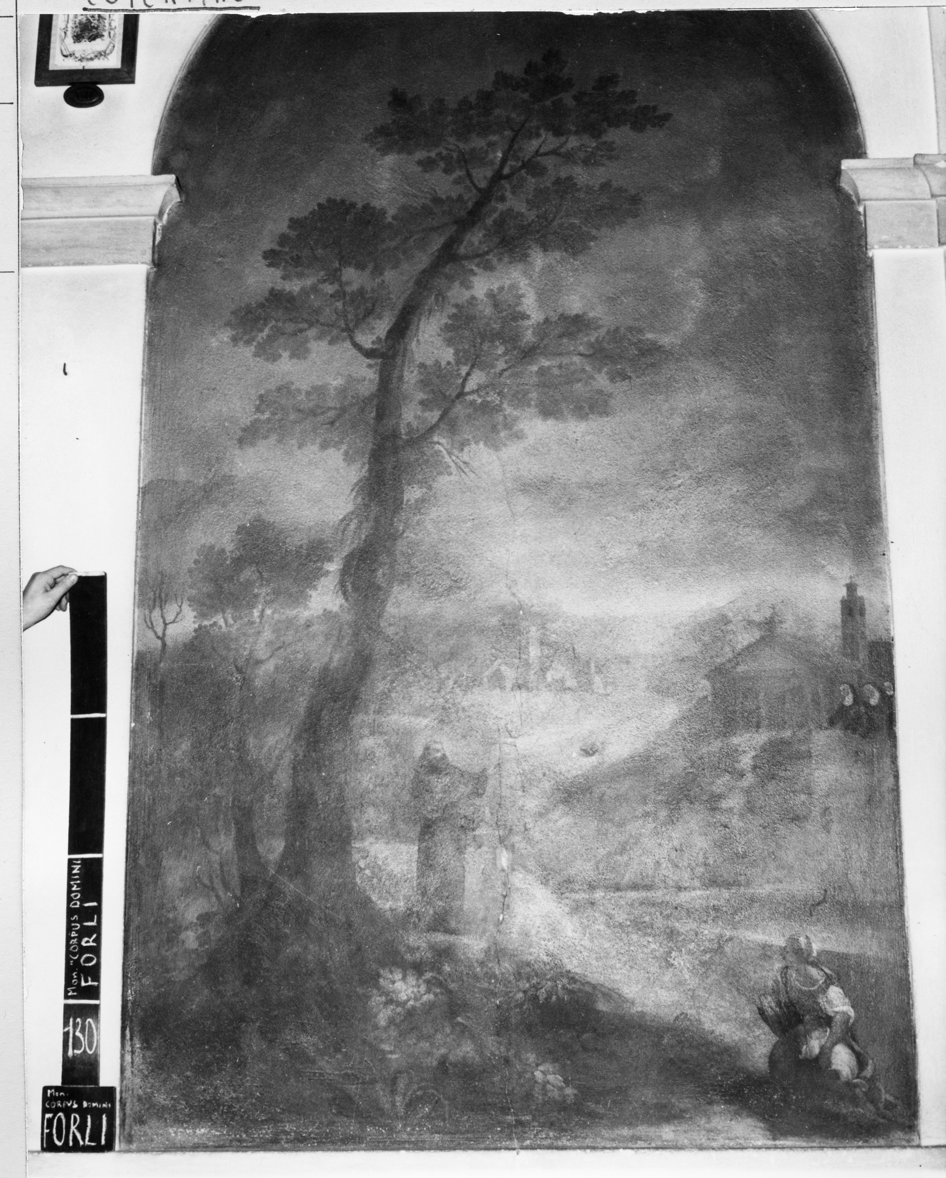 Un episodio della vita di San Giuseppe da Copertino (dipinto murale) - ambito bolognese (ultimo quarto sec. XVIII)