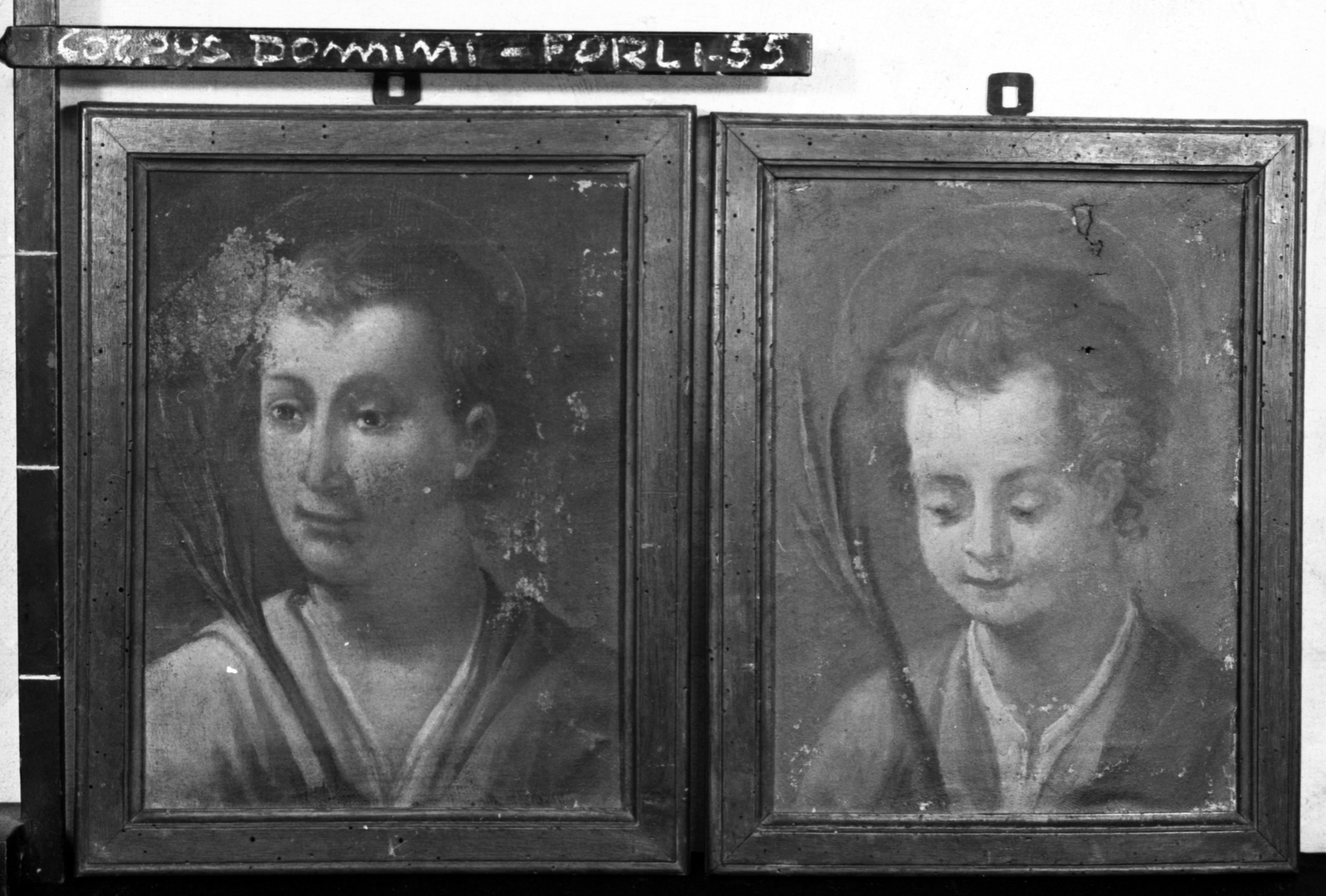 Busto di fanciullo martire (dipinto, elemento d'insieme) - ambito emiliano-romagnolo (sec. XVIII)