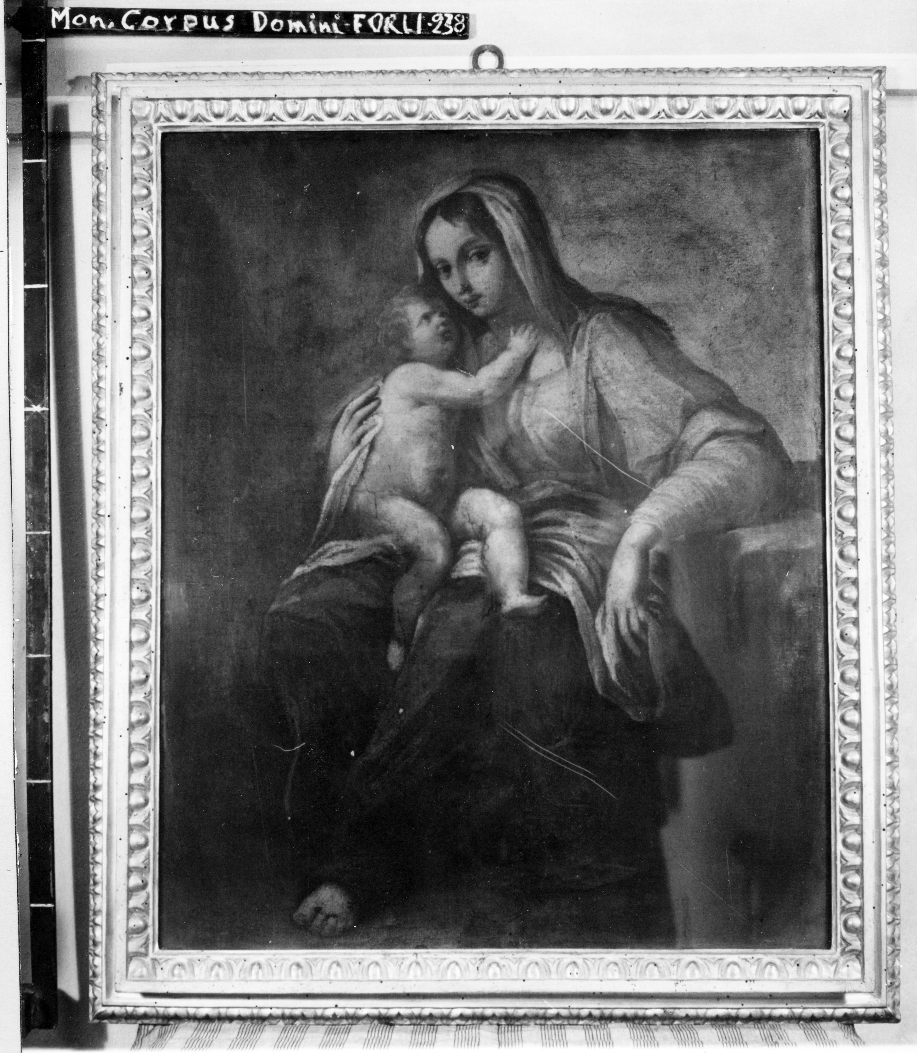 Madonna con Bambino (dipinto, opera isolata) - ambito forlivese (?) (prima metà sec. XVII)