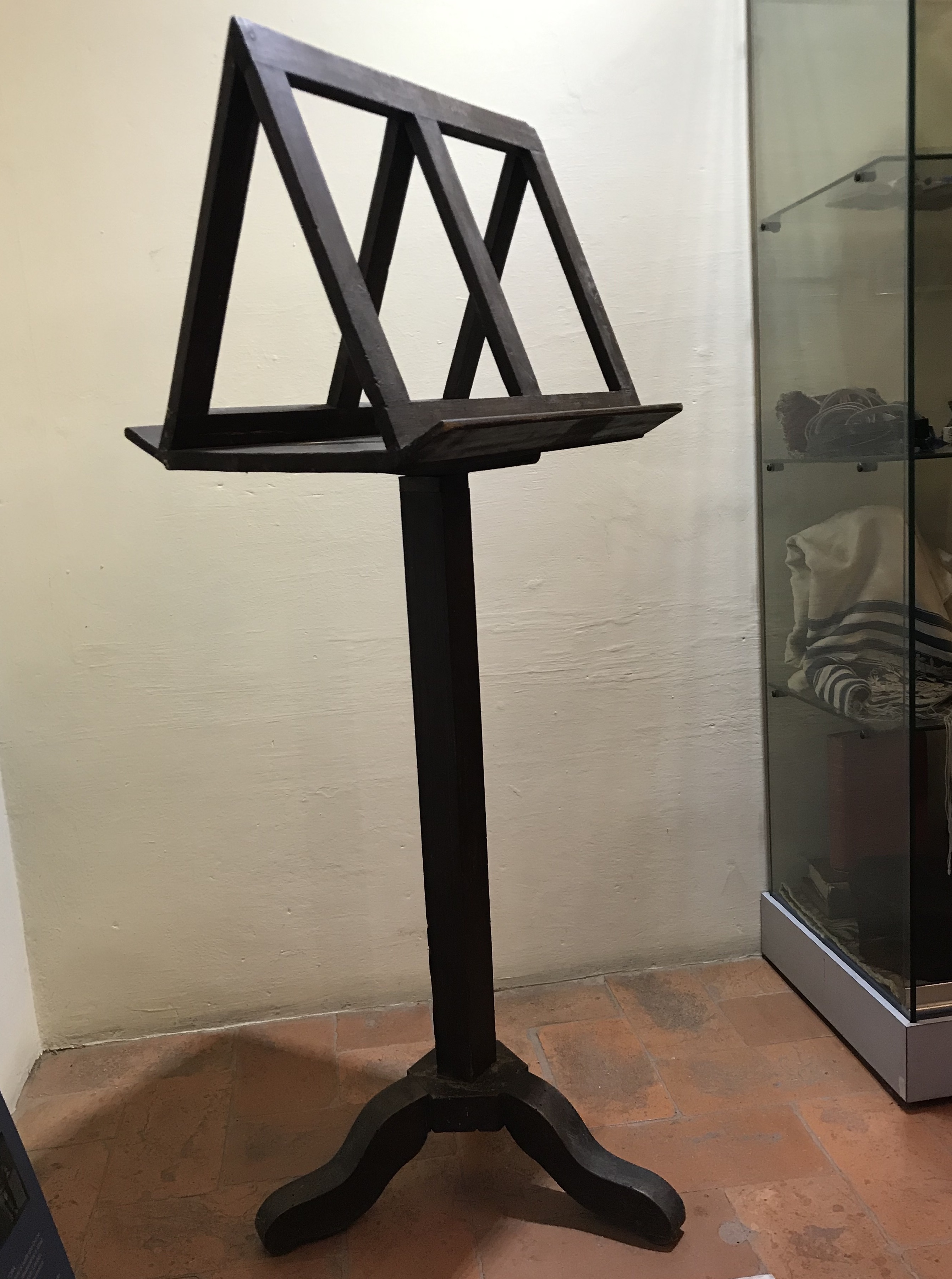 leggio - a fusto - ambito ebraico (fine XIX)