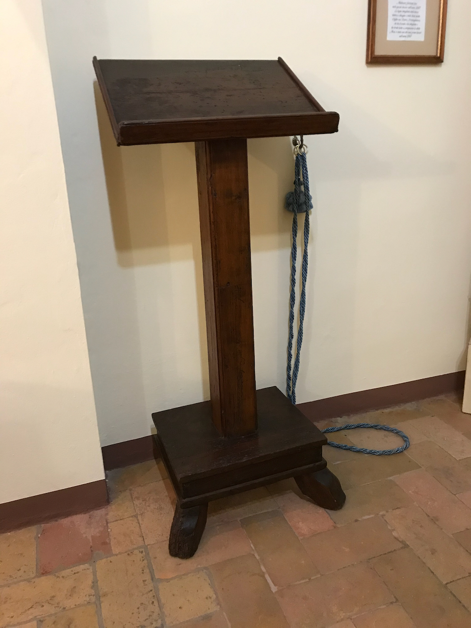 leggio - a fusto - ambito ebraico (fine XIX)