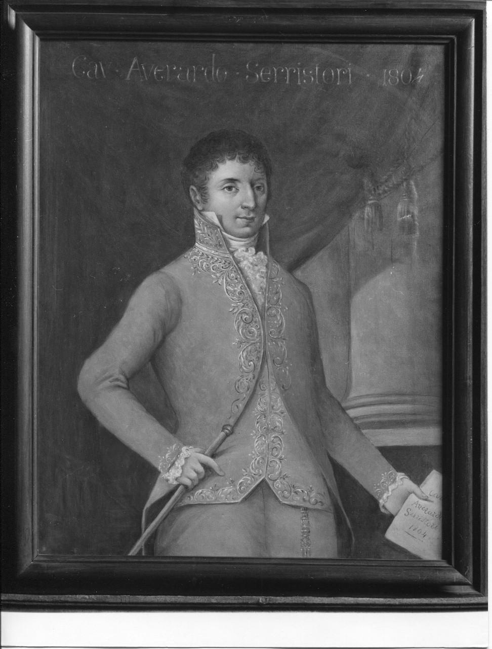 ritratto di Averardo Serristori (dipinto) - ambito toscano (fine/ inizio XIX-XX)