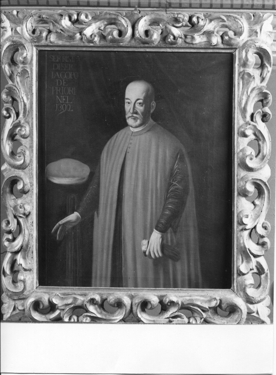 ritratto di ser Ristoro (dipinto) - ambito toscano (fine/ fine XIX)