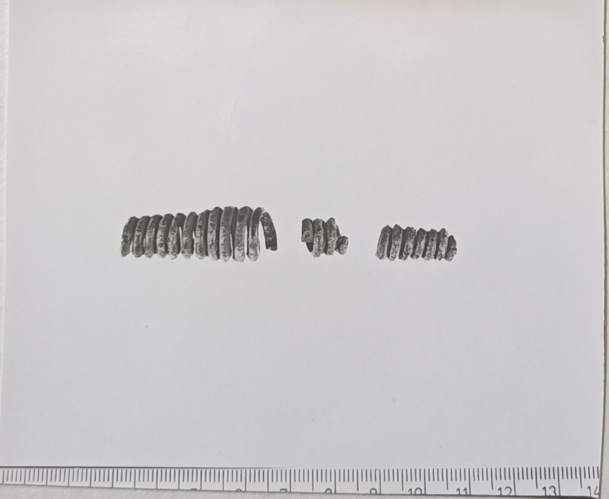 spirale - produzione etrusca (fine/ inizio SECOLI/ ARCHI DI SECOLI/ VIII-VII a.C)