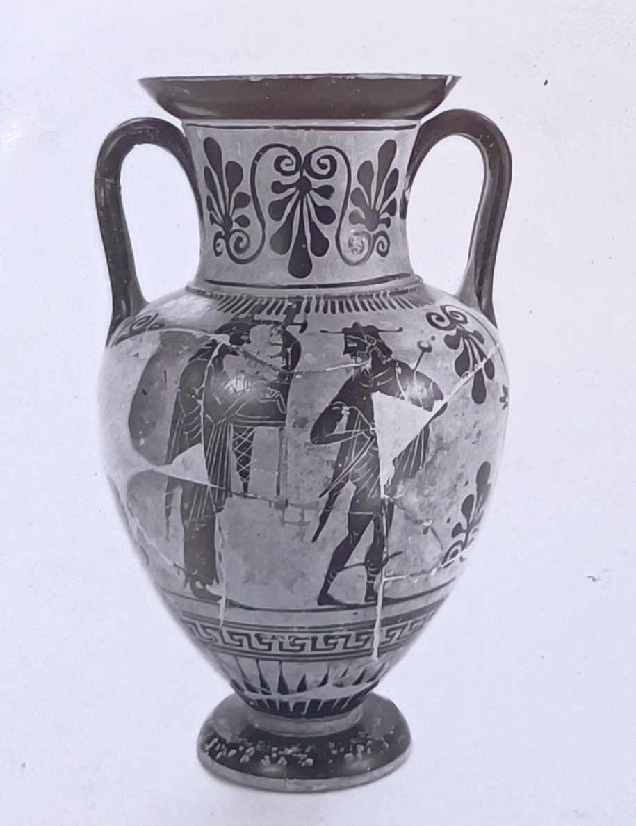 anfora, neck-amphora di Officina attica (ultimo quarto SECOLI/ VI a.C)