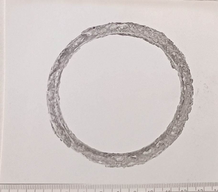 bracciale/ omerale - produzione etrusca (fine/ inizio SECOLI/ ARCHI DI SECOLI/ VIII-VII a.C)