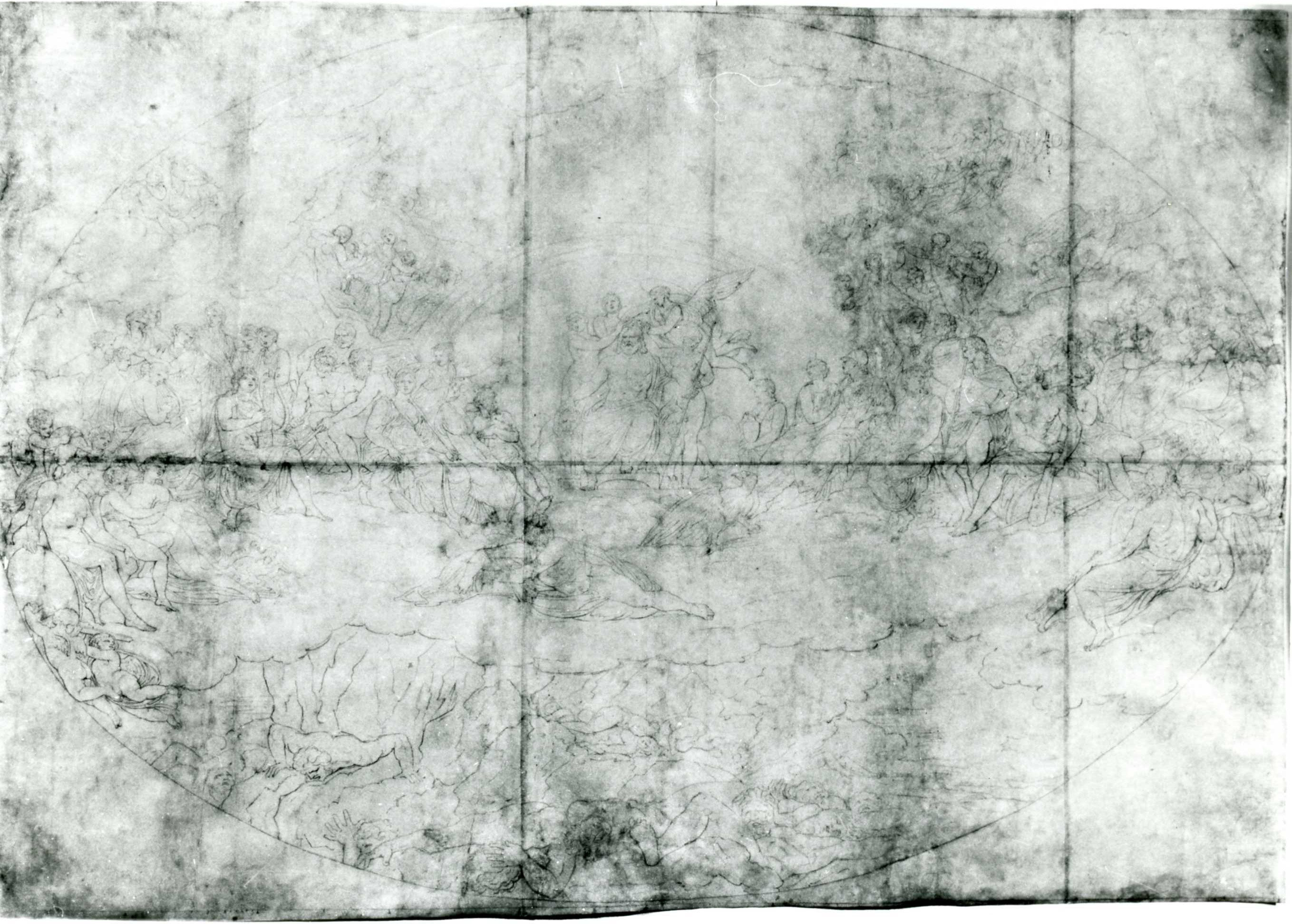 caduta dei Giganti (disegno) di Appiani Andrea (sec. XIX)