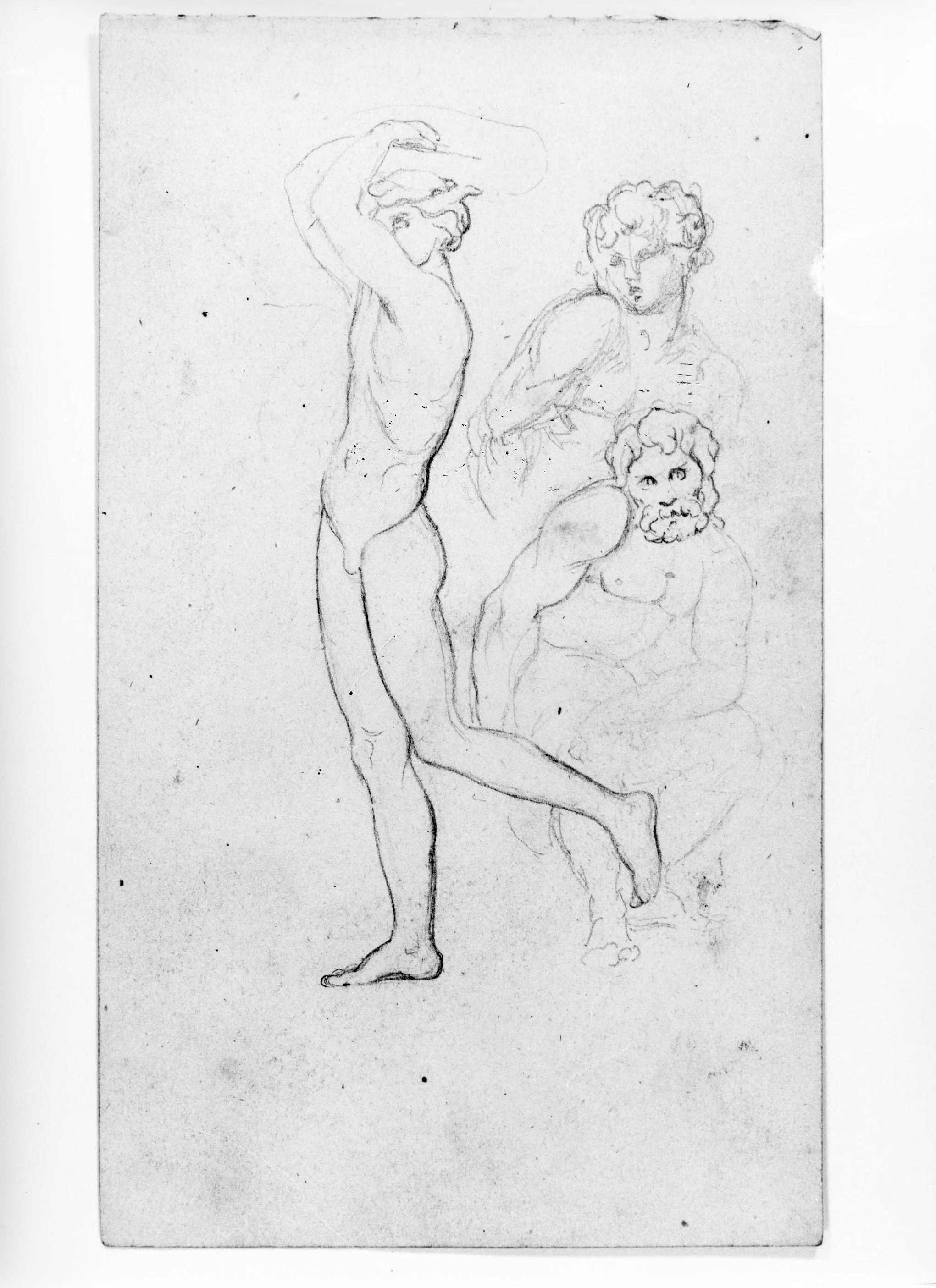 figure maschili nude (disegno) di DuprÃ¨ Giovanni (sec. XIX)
