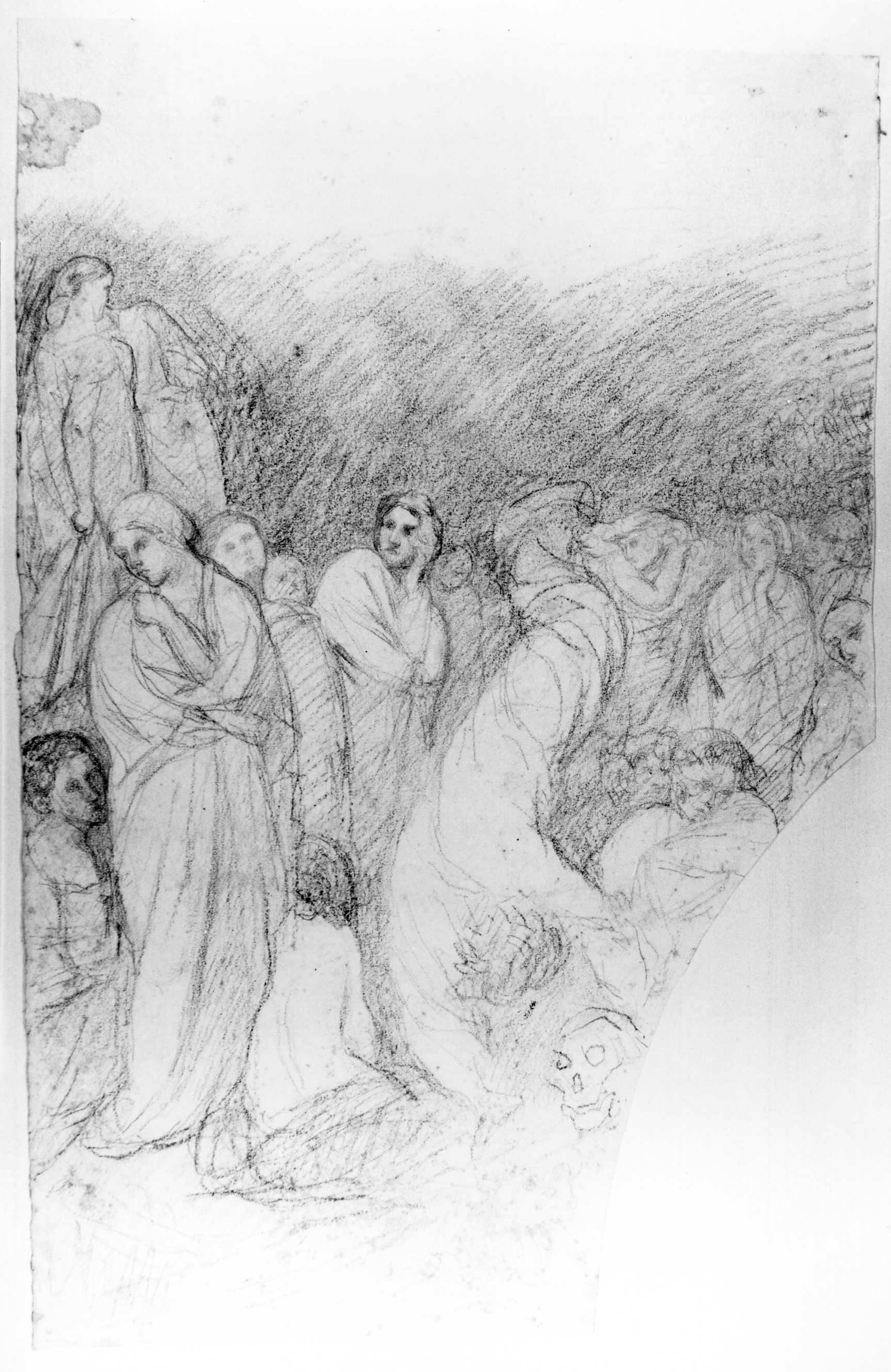 caduta di Simon Mago (disegno) di DuprÃ¨ Giovanni (sec. XIX)