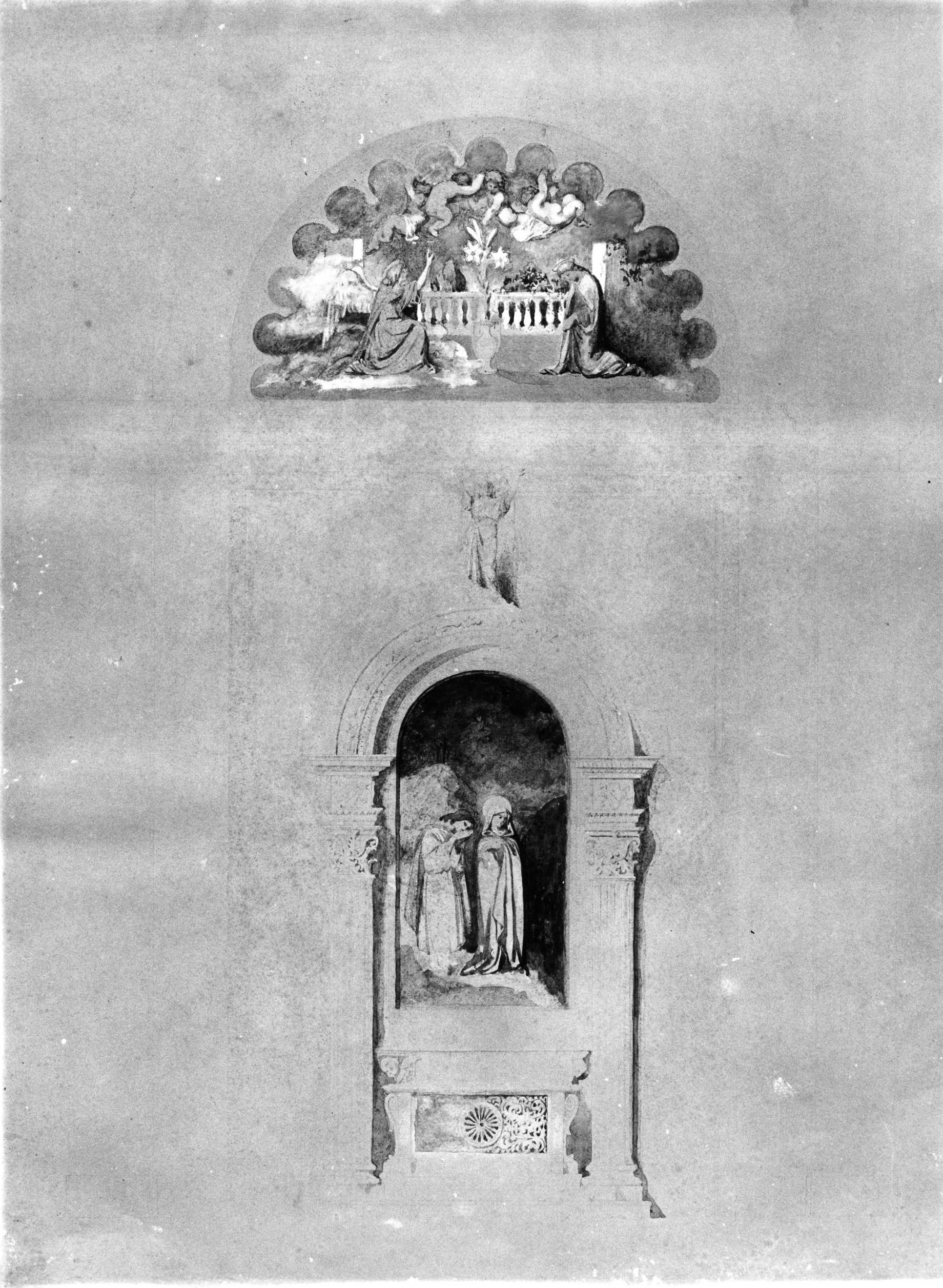 motivi decorativi architettonici (disegno) di DuprÃ¨ Giovanni (sec. XIX)