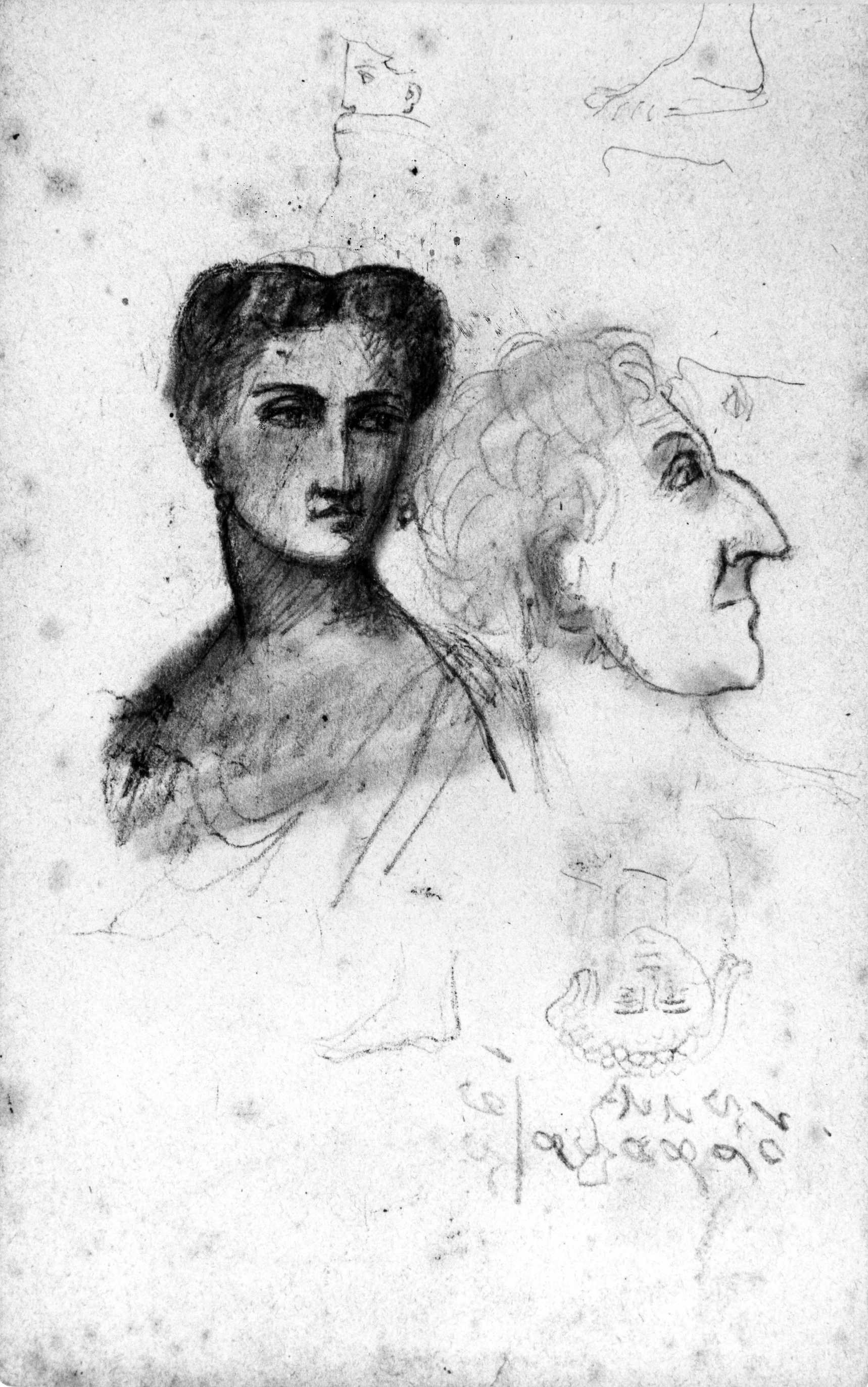 ritratti (disegno) di DuprÃ¨ Giovanni (sec. XIX)