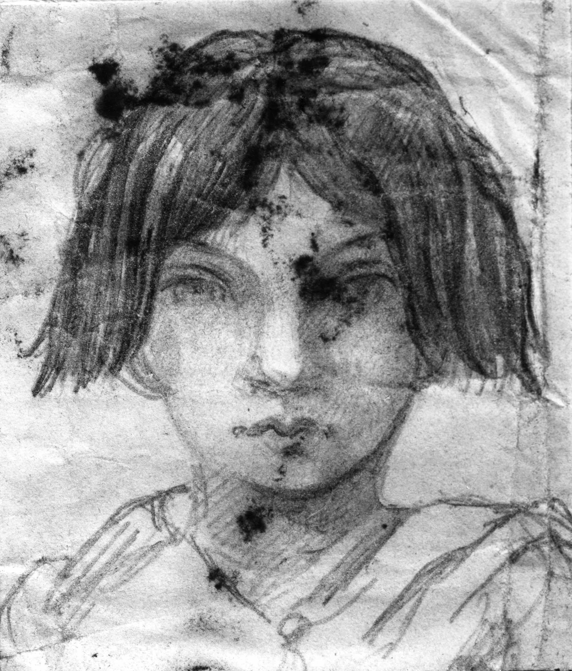 bambina (disegno) di DuprÃ¨ Giovanni (sec. XIX)