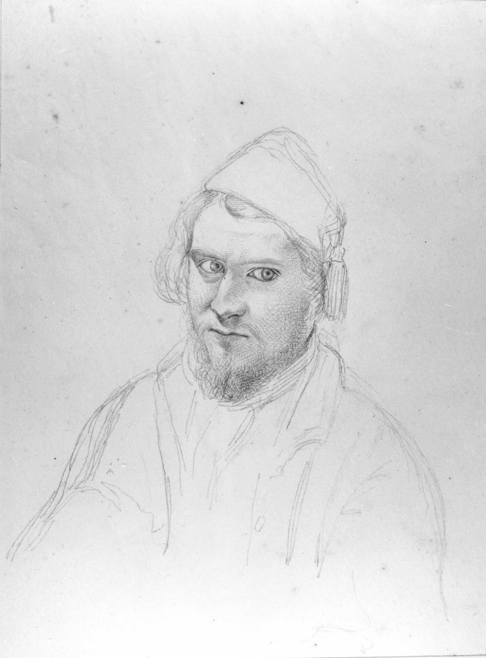 ritratto d'uomo (disegno) di DuprÃ¨ Giovanni (sec. XIX)