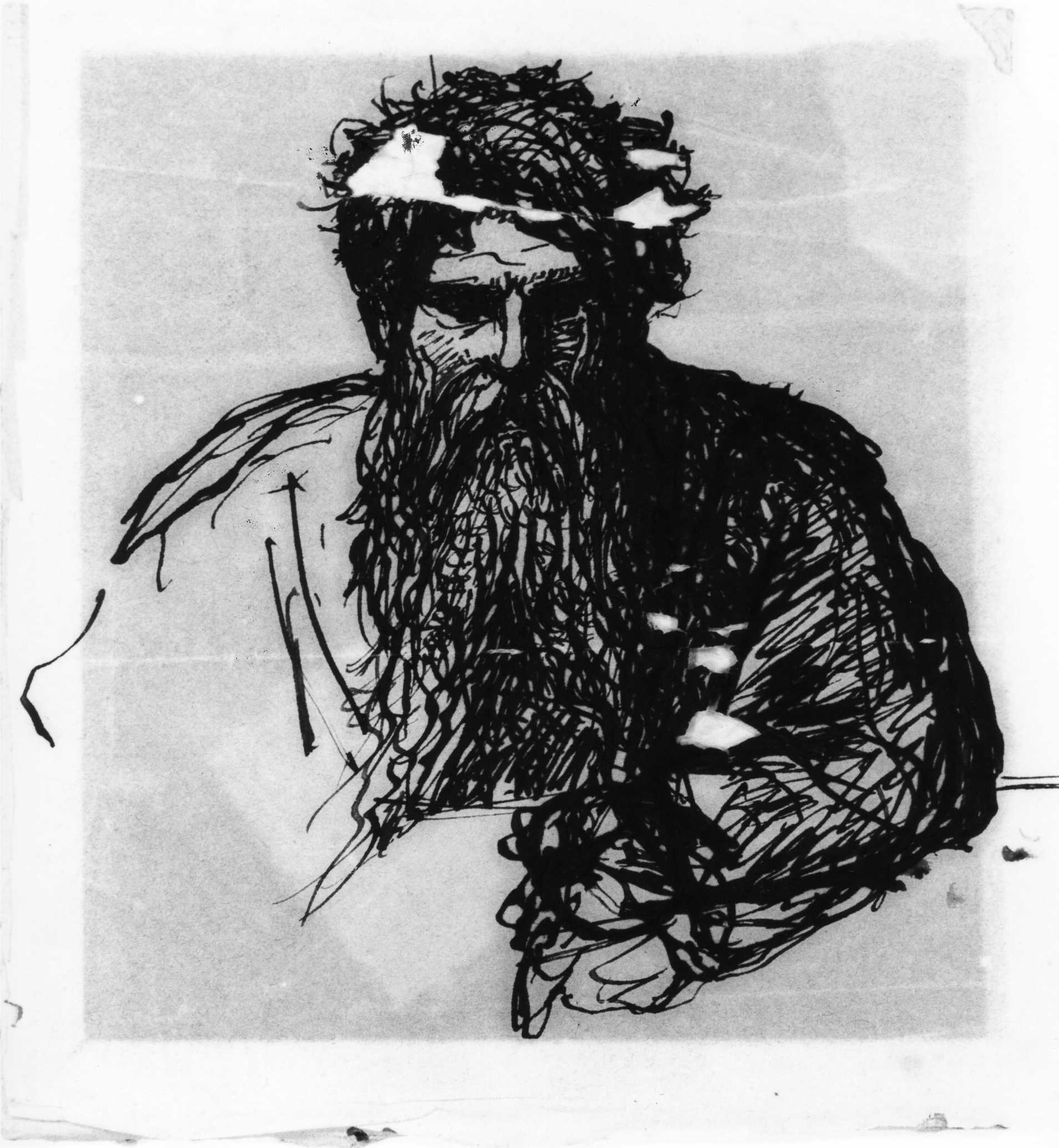 busto di uomo (disegno) di DuprÃ¨ Giovanni (sec. XIX)