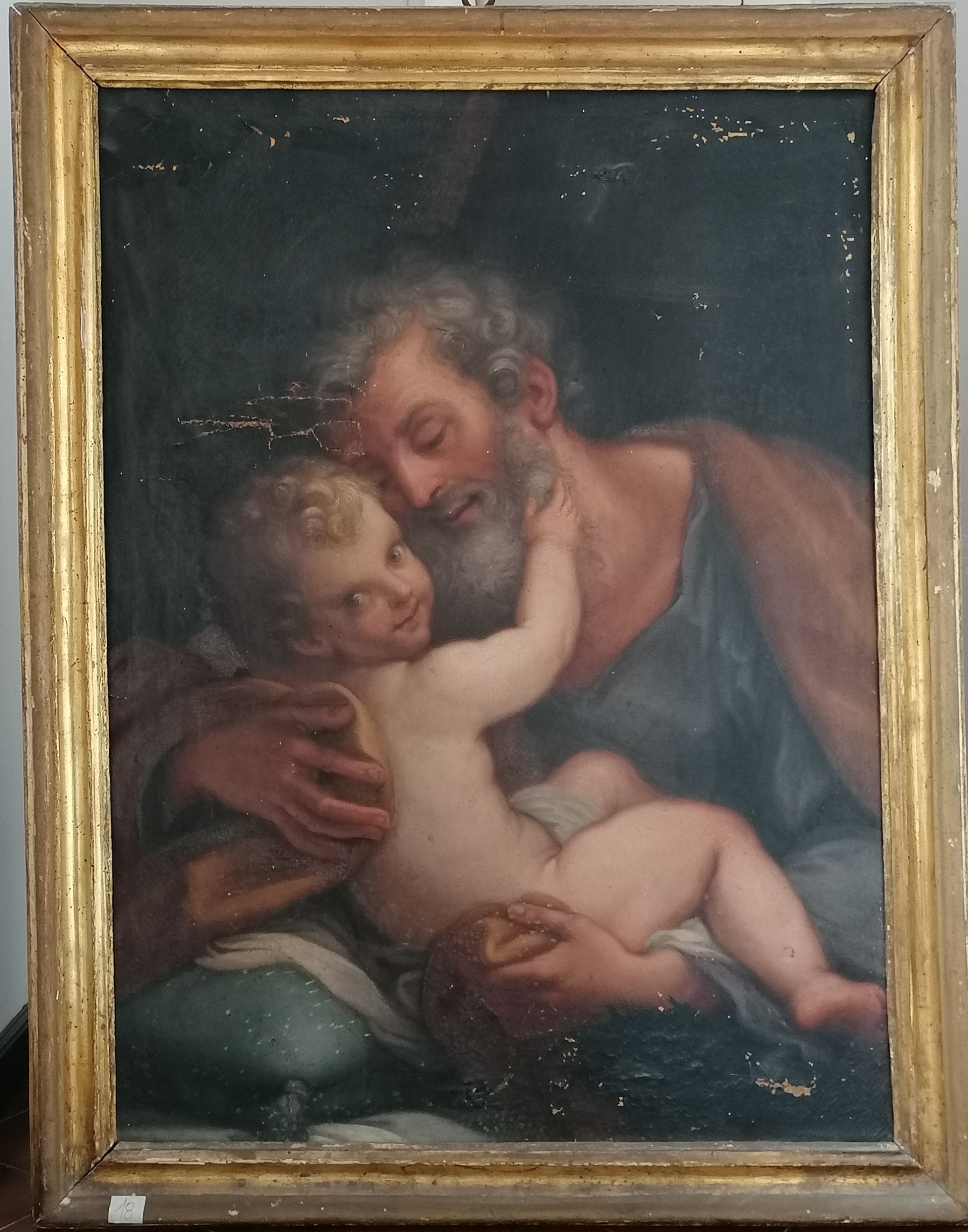 San Giuseppe con il Bambino (dipinto) - ambito Italia centrale (prima metà XVIII)