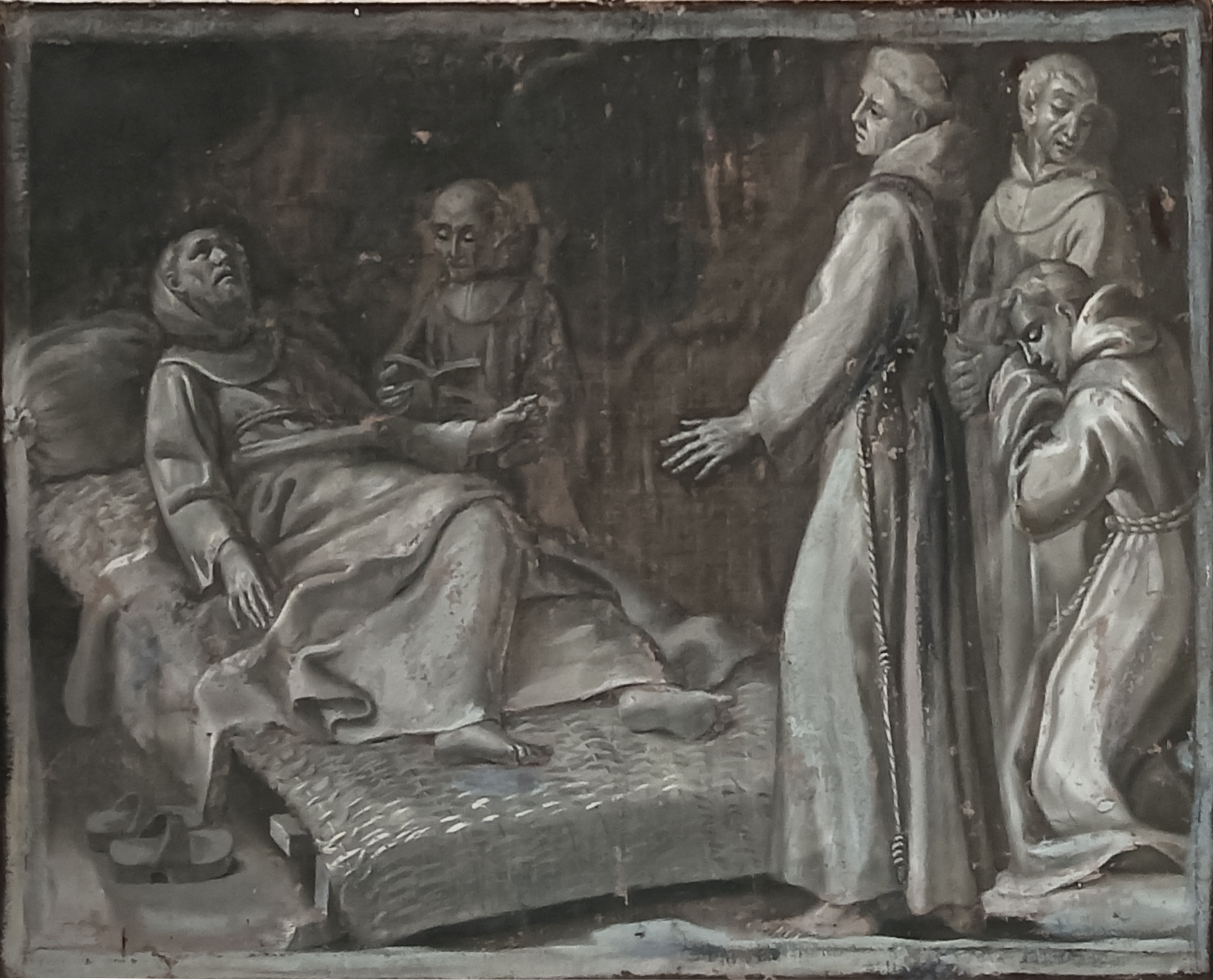 transito di San Francesco (dipinto) di Camassei Giacinto (attribuito) (anni settanta XVII)