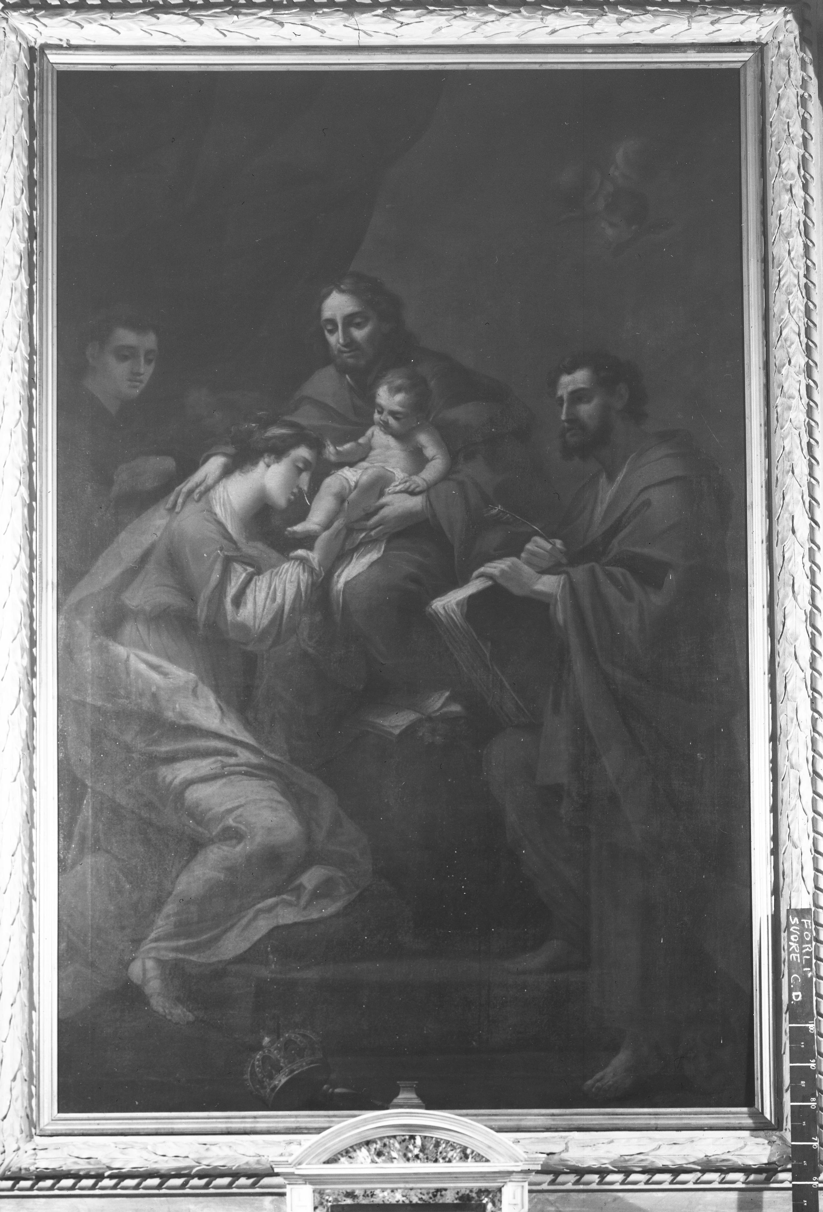 San Giuseppe con il Bambino tra Santa Pulcheria, San Francesco Saverio e San Marco (dipinto, opera isolata) di Gandolfi Gaetano (maniera) (ultimo quarto XVIII)