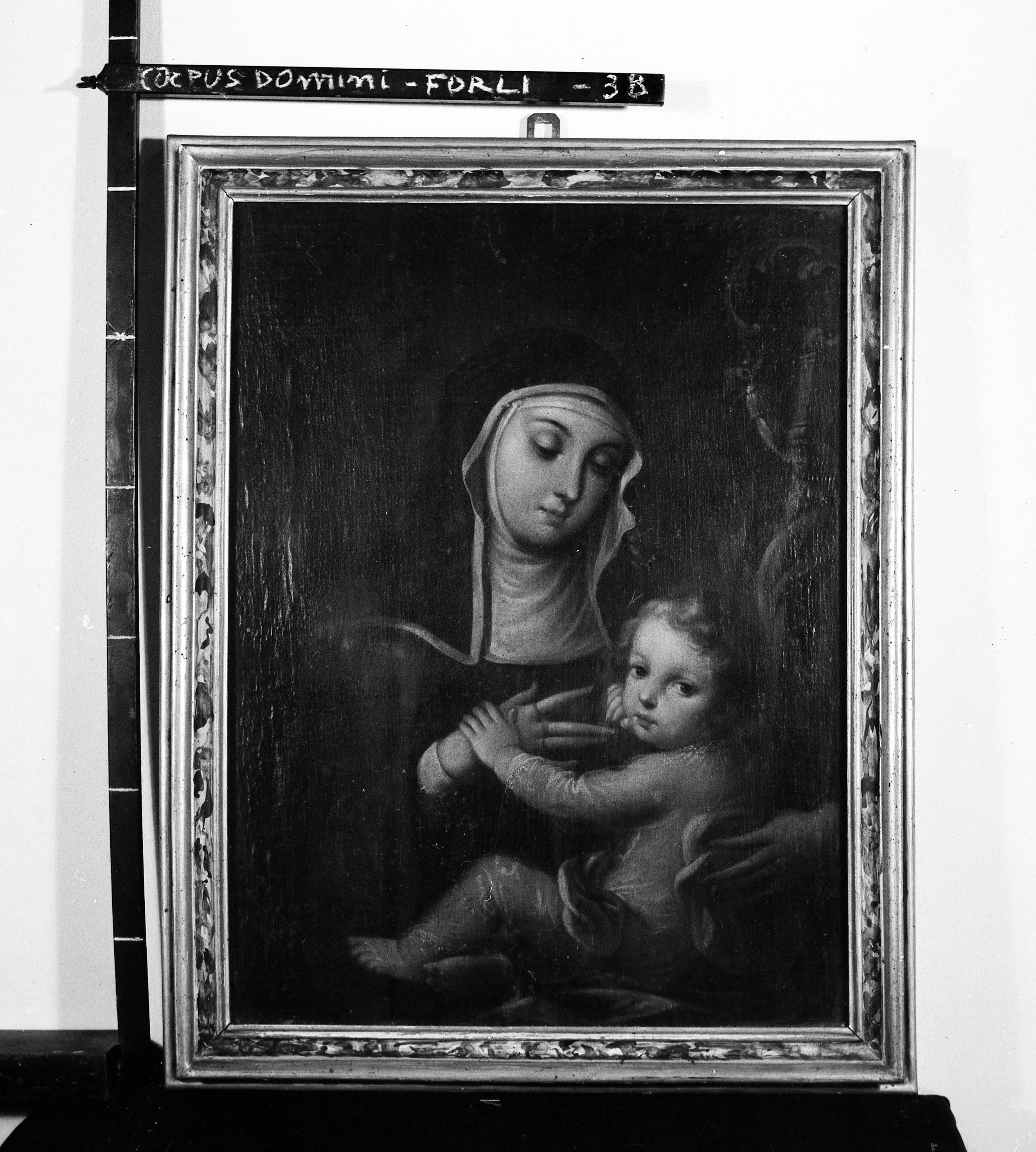 Santa Gertrude con il Bambino (dipinto, opera isolata) - ambito romagnolo (XVIII)