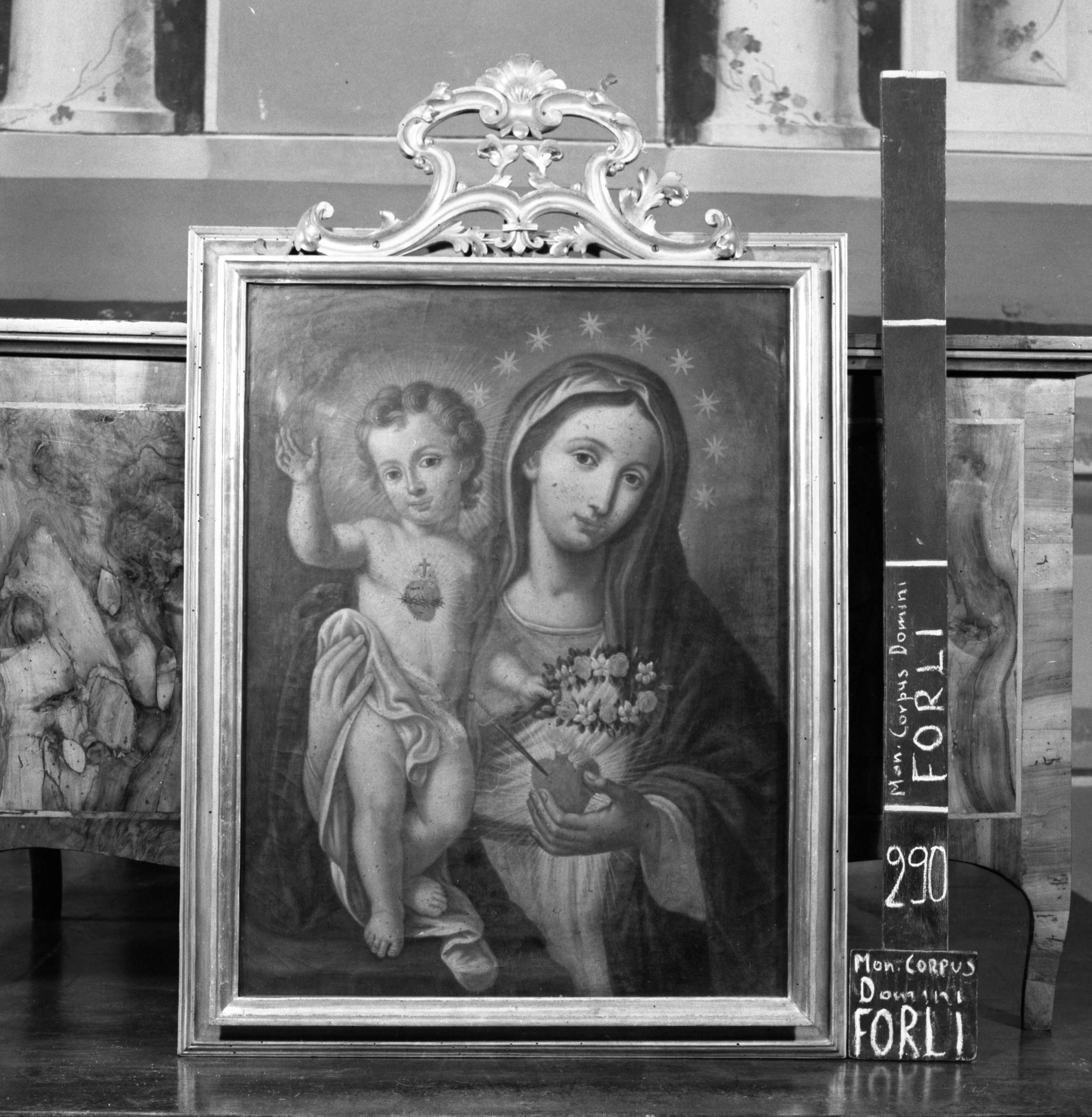 Madonna con Bambino (dipinto, opera isolata) - ambito romagnolo (XVIII/ XIX)