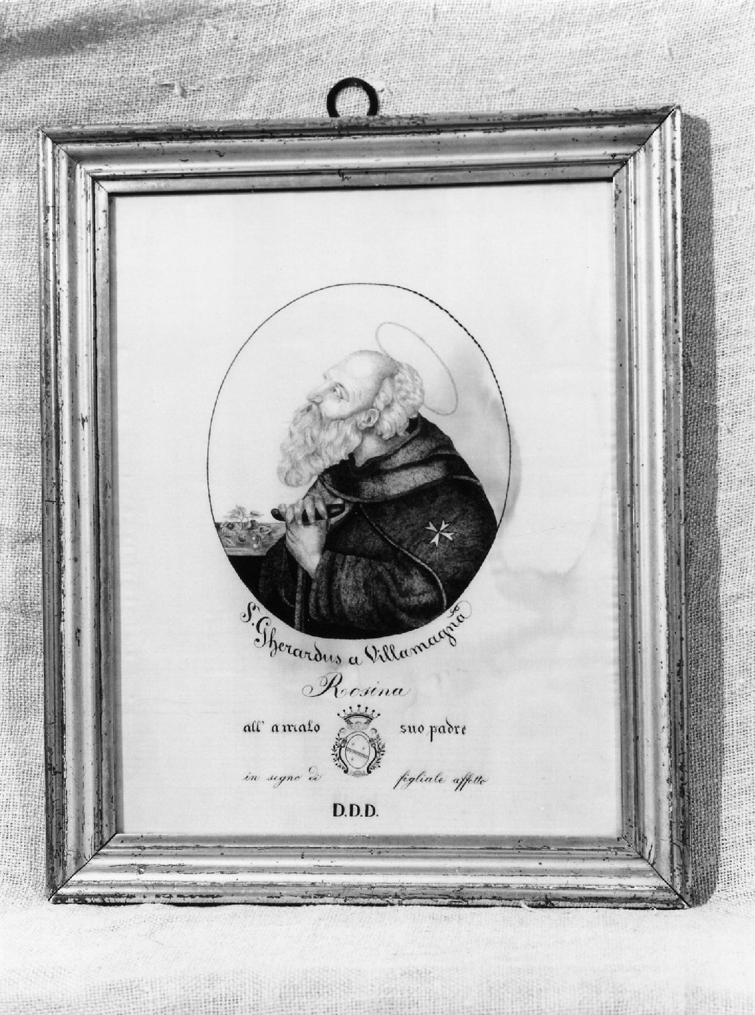 San Gherardo di Villamagna (oggetto devozionale incorniciato, opera isolata) di Gianfranchi Sementi Rosina (seconda metà XIX)