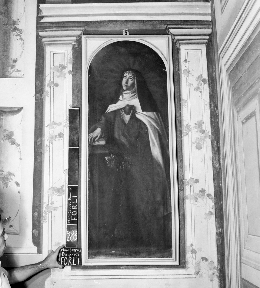 Santa Maria Maddalena de Pazzi (?) (dipinto, elemento d'insieme) - ambito romagnolo (seconda metà XVIII)