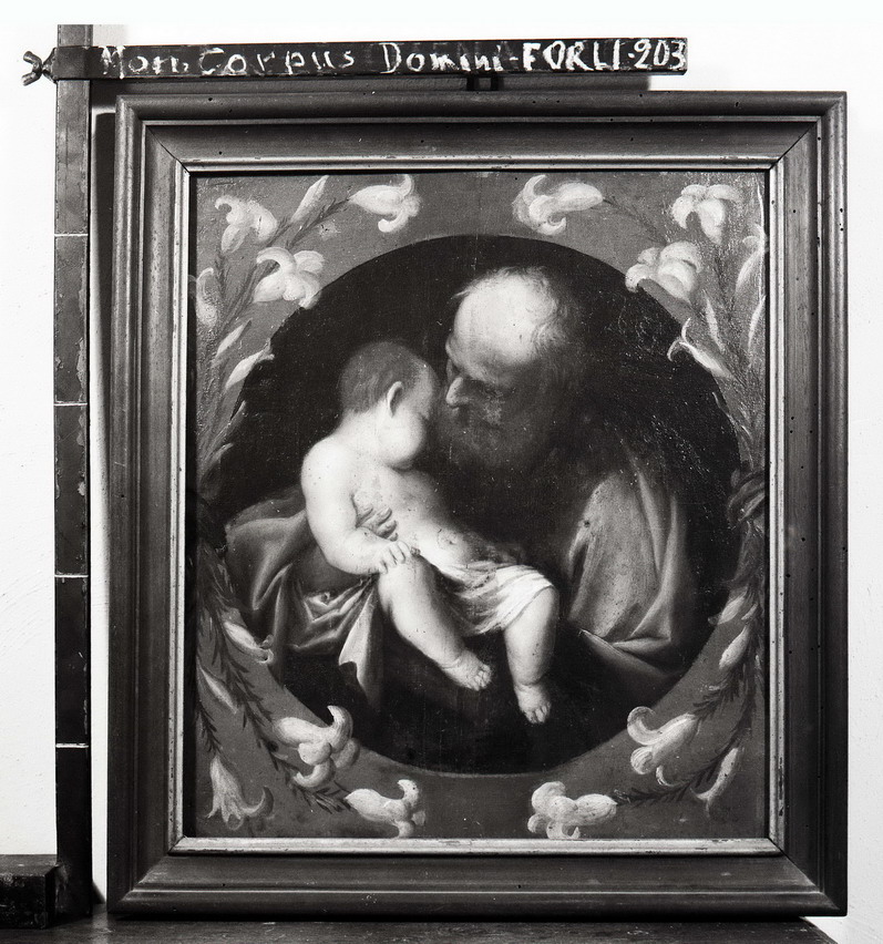 San Giuseppe e Gesù Bambino (dipinto, opera isolata) - ambito romagnolo (seconda metà XVII)