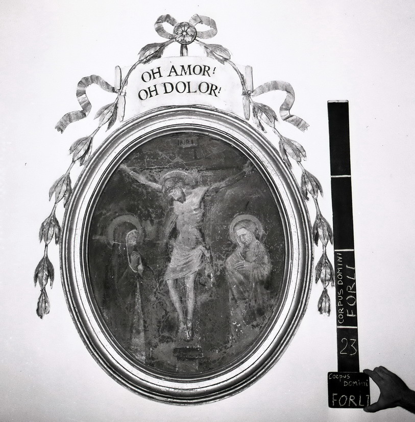 Crocifissione (dipinto, opera isolata) - ambito romagnolo (XIV/ XV)