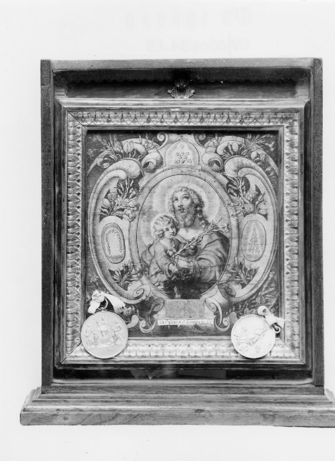 San Giuseppe e Gesù Bambino (reliquiario, opera isolata) - manifattura romagnola (seconda metà XVIII)