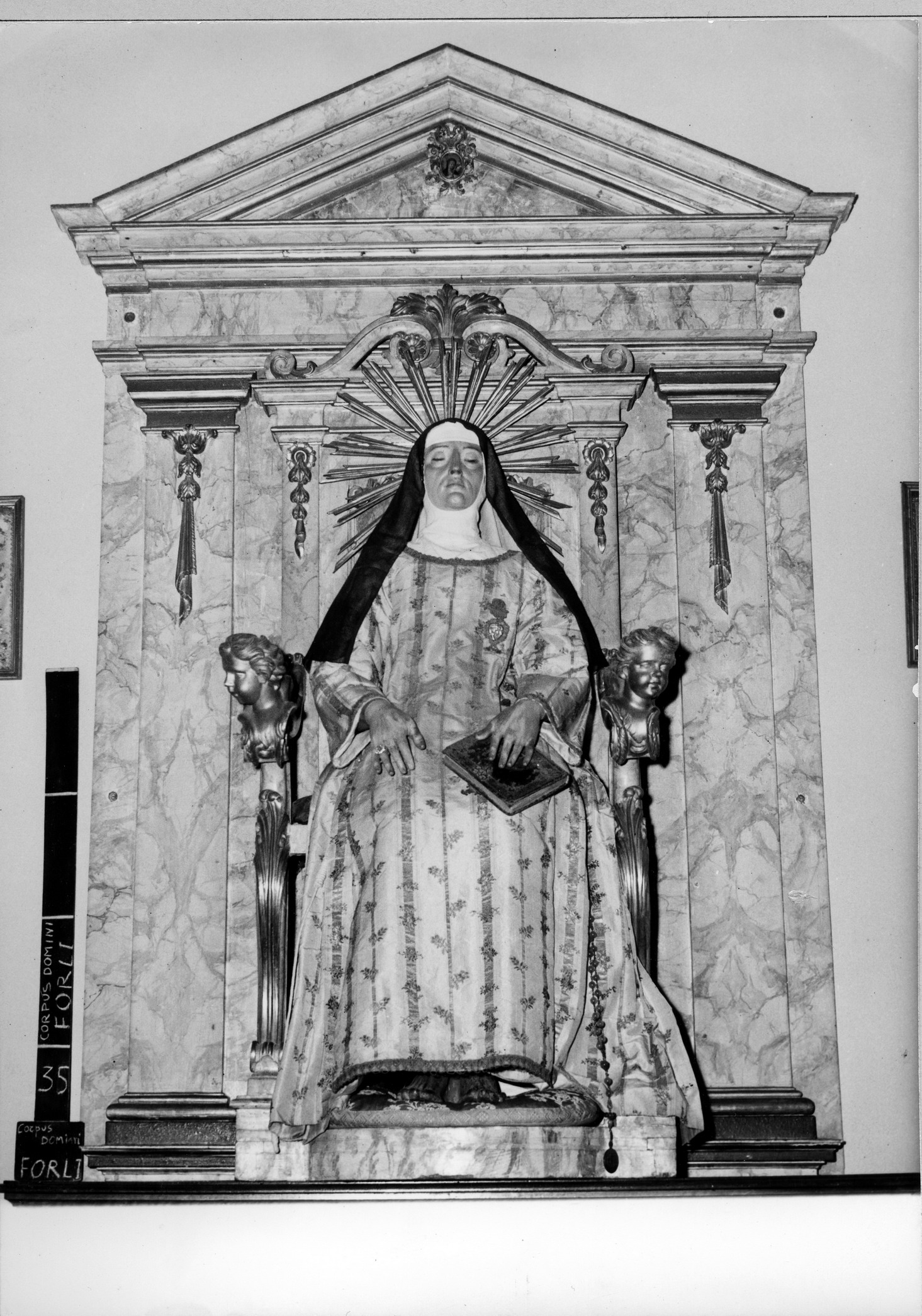 Santa Caterina da Bologna (statua vestita, opera isolata) di De Maria Giacomo (ultimo quarto XVIII)