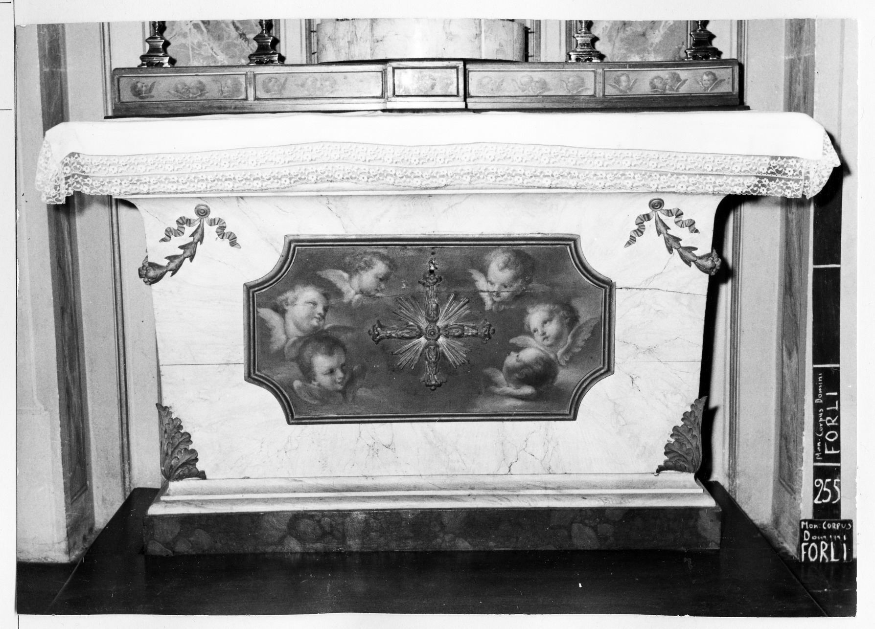 mensa d'altare, opera isolata - manifattura romagnola (ultimo quarto XVIII)