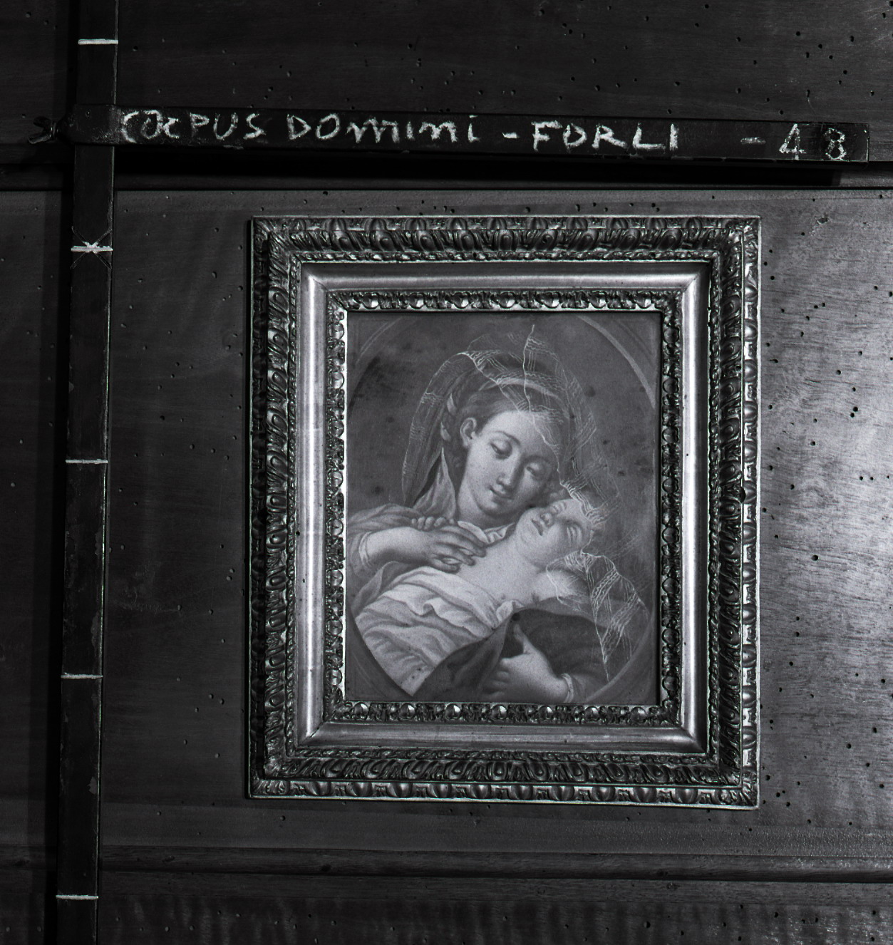 Madonna con Bambino dormiente (dipinto, opera isolata) - ambito romagnolo (prima metà XIX)